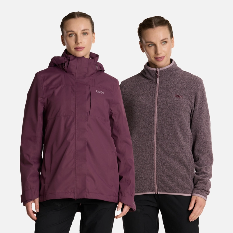 CHAQUETA MUJER TRES CRUCES FUSION-3 HOODY JACKET VINO LIPPI - 1