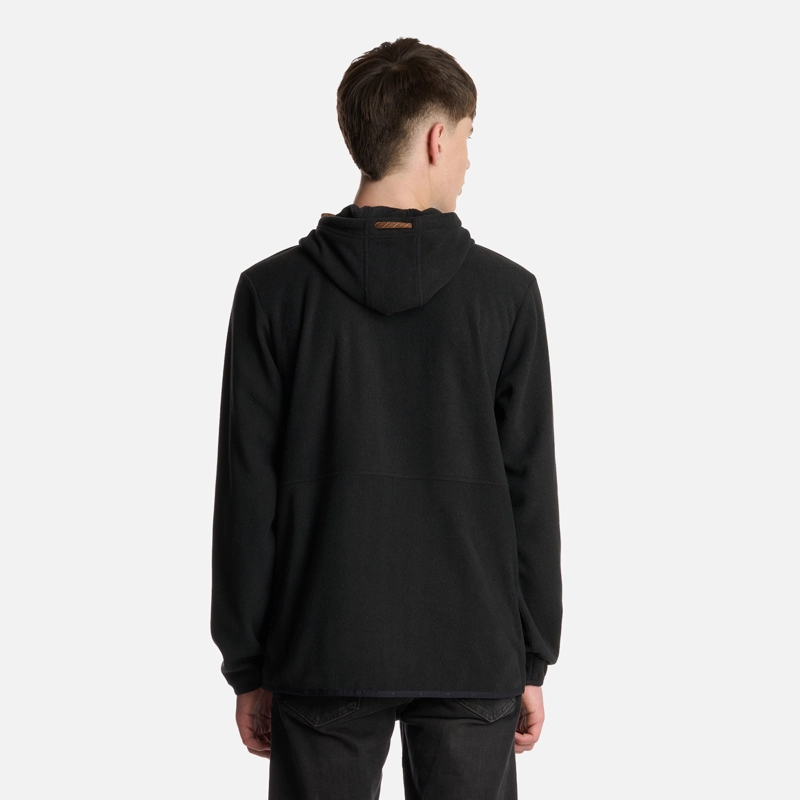 POLERON TEEN BOY STRIPES NANO-F FULL ZIP NEGRO LIPPI I25 - 3