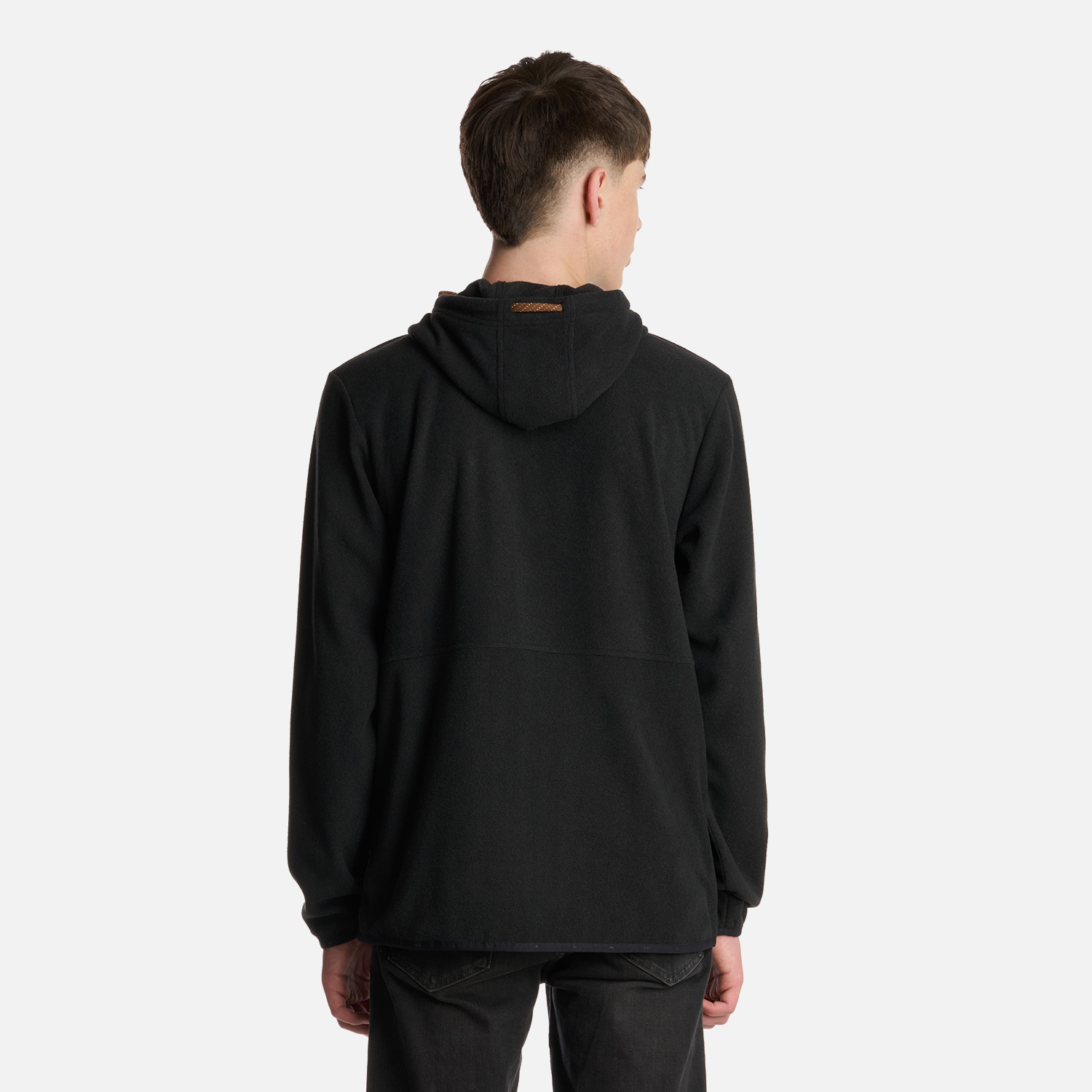 POLERON TEEN BOY STRIPES NANO-F FULL ZIP NEGRO LIPPI I25 - 3