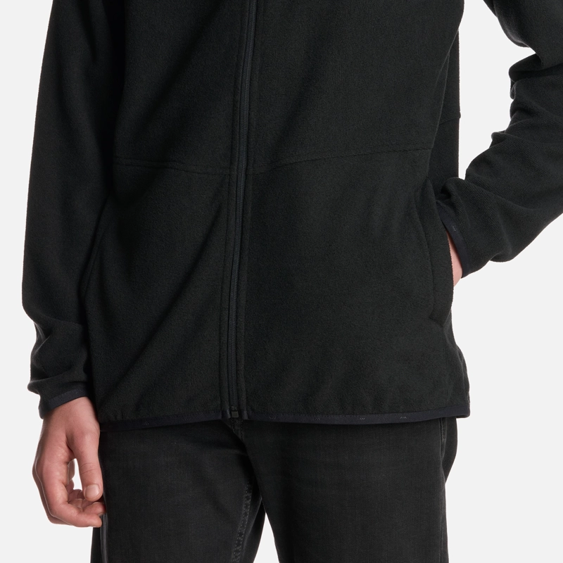 POLERON TEEN BOY STRIPES NANO-F FULL ZIP NEGRO LIPPI I25 - 5