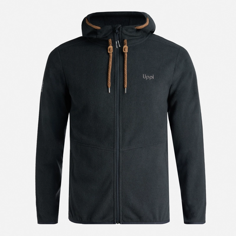 POLERON TEEN BOY STRIPES NANO-F FULL ZIP NEGRO LIPPI I25 - 7