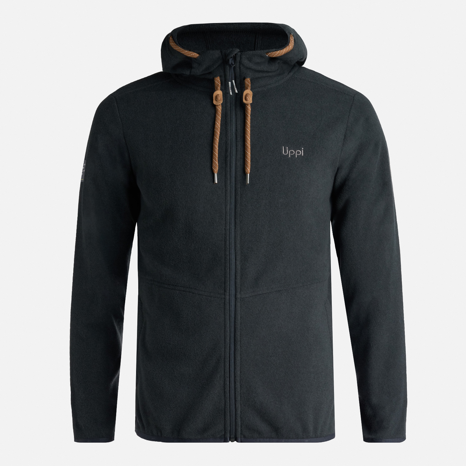 POLERON TEEN BOY STRIPES NANO-F FULL ZIP NEGRO LIPPI I25 - 7