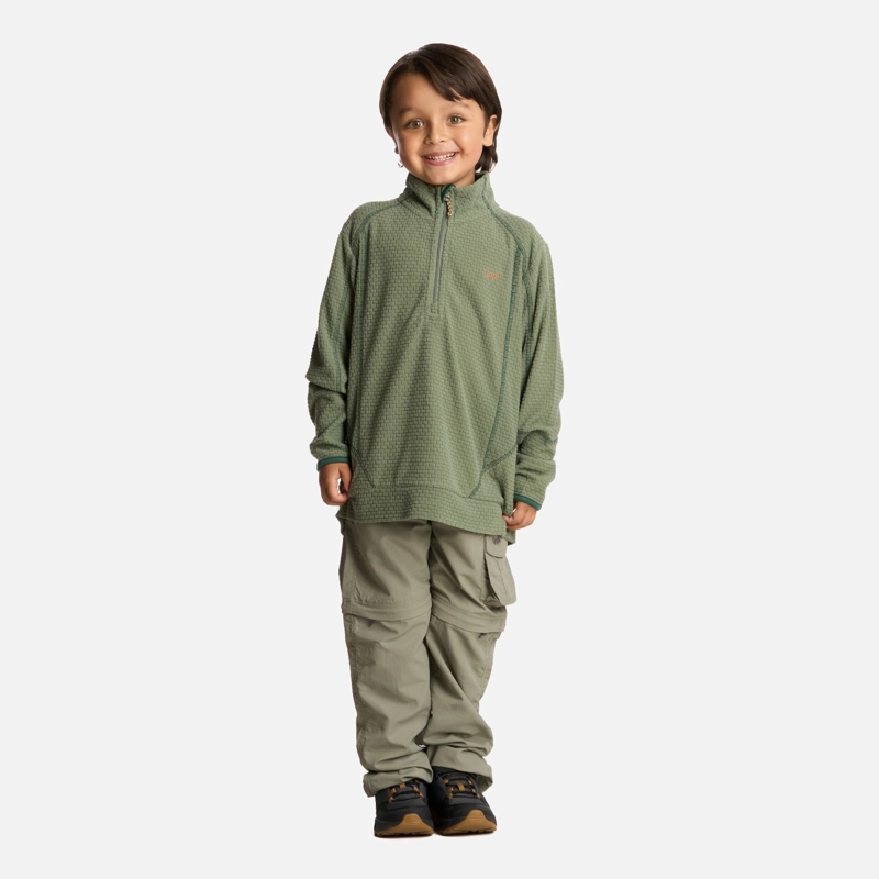 POLERON NIÑO SALTAMONTES NANO-F 14 ZIP JADE OSCURO LIPPI I25 - 5