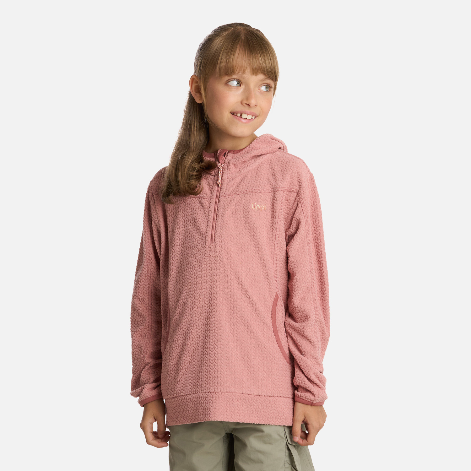 POLERON NIÑA SALTAMONTES NANO-F 14 ZIP HOODY ROSA LIPPI I25 - 1