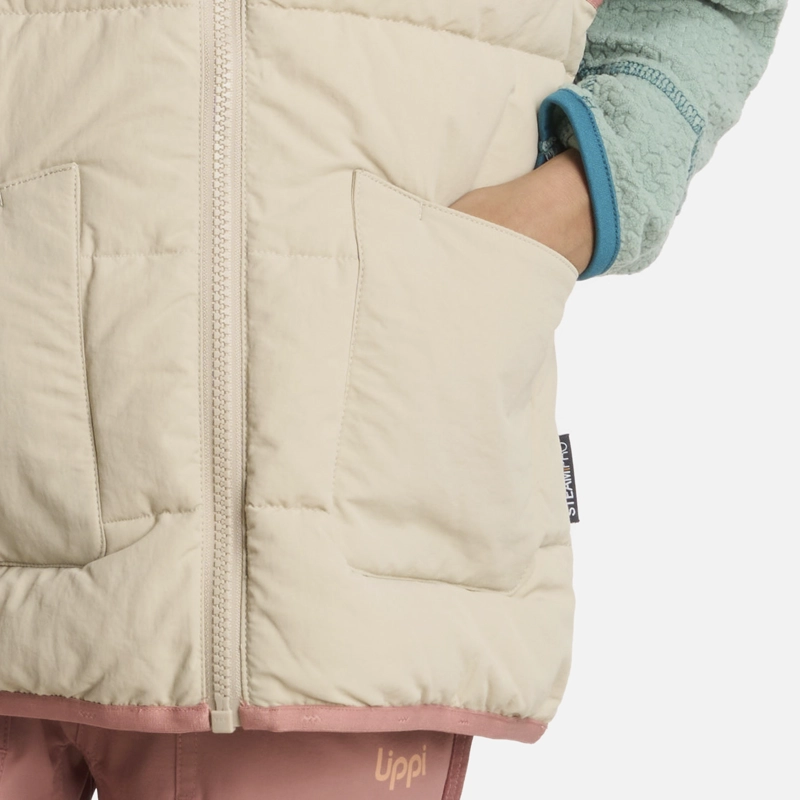 CHAQUETA NIÑA KINGFISHER STEAM-PRO VEST JACKET BEIGE LIPPI - 4