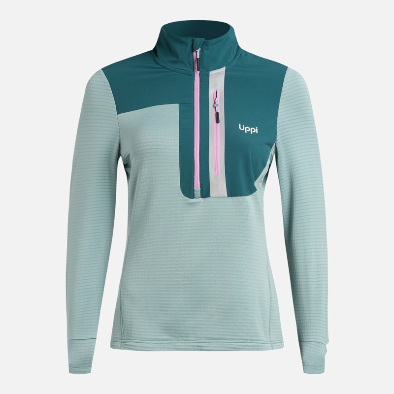 POLERON MUJER KAROVA NANO-F 14 ZIP JADE LIPPI - 7