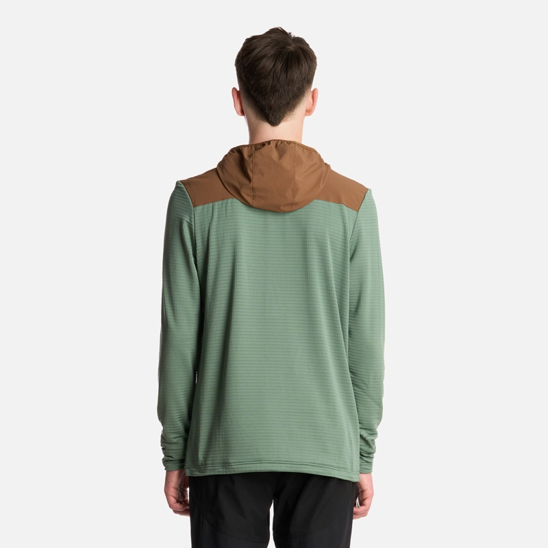POLERON TEEN BOY KAROVA 14 ZIP HOODY JADE OSCURO LIPPI - 3