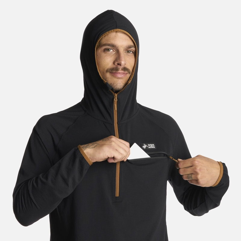 POLERON HOMBRE TAINA PRO NEGRO HAKA HONU - 3