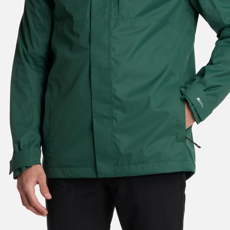 CHAQUETA HOMBRE TRES CRUCES FUSION-3 HOODY VERDE BOTELLA LIPPI - 7