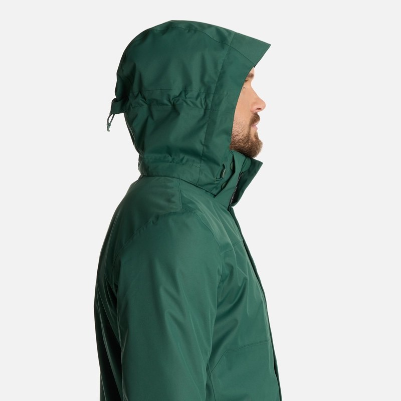 CHAQUETA HOMBRE TRES CRUCES FUSION-3 HOODY VERDE BOTELLA LIPPI - 9