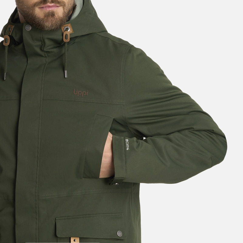 CHAQUETA HOMBRE DAYBREAK B-DRY VERDE MILITAR LIPPI I25 - 5