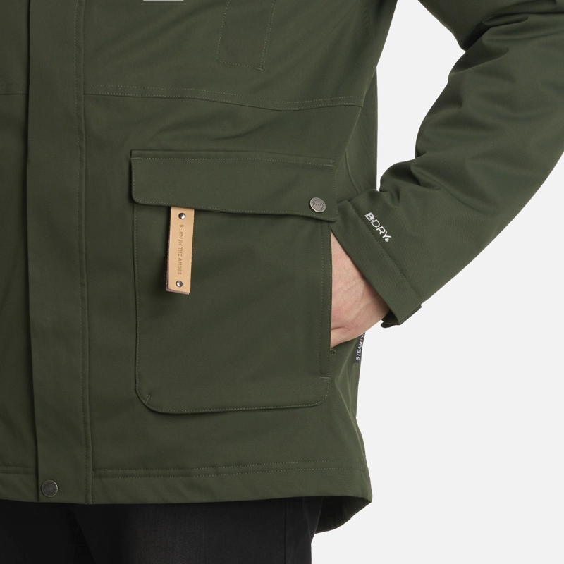 CHAQUETA HOMBRE DAYBREAK B-DRY VERDE MILITAR LIPPI I25 - 7