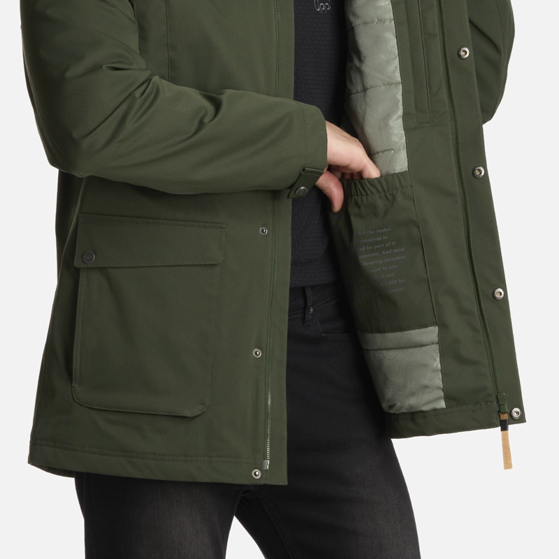 CHAQUETA HOMBRE DAYBREAK B-DRY VERDE MILITAR LIPPI I25 - 8
