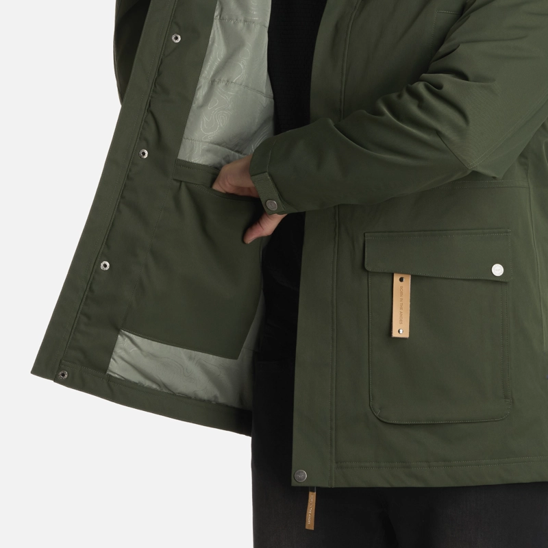 CHAQUETA HOMBRE DAYBREAK B-DRY VERDE MILITAR LIPPI I25 - 9