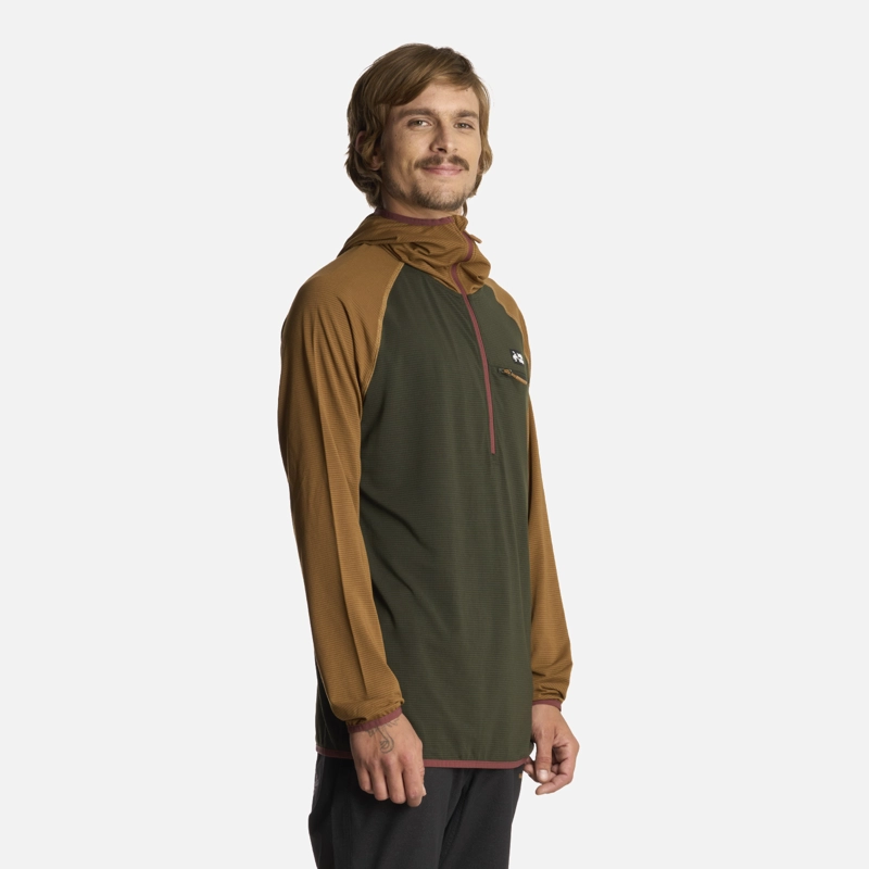 POLERON HOMBRE TAINA PRO VERDE MILITAR HAKA HONU - 2