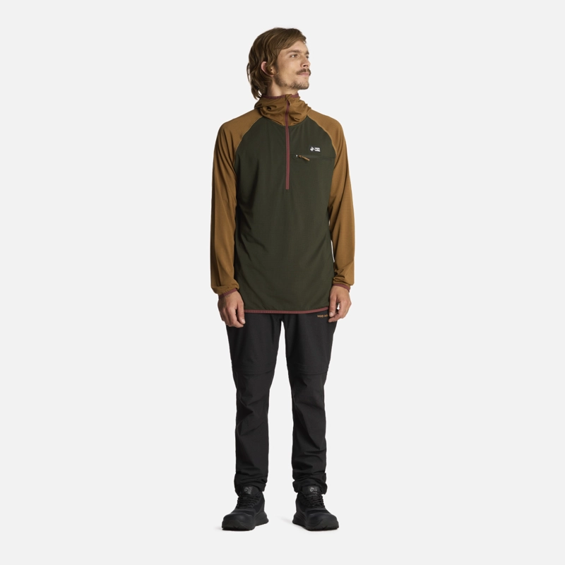 POLERON HOMBRE TAINA PRO VERDE MILITAR HAKA HONU - 5