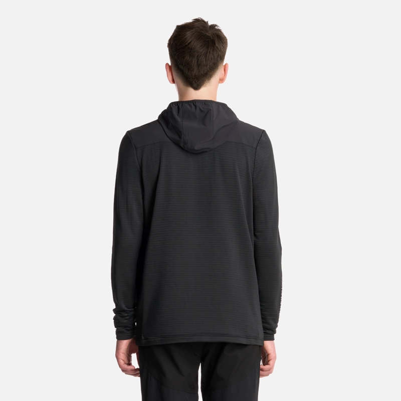 POLERON TEEN BOY KAROVA 14 ZIP HOODY NEGRO LIPPI - 3