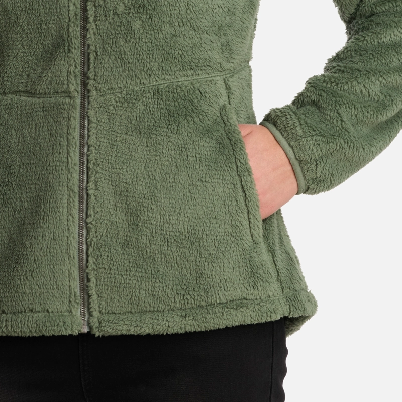 POLAR MUJER BEAR SHAGGY-PRO HOODY JACKET JADE OSCURO LIPPI - 5