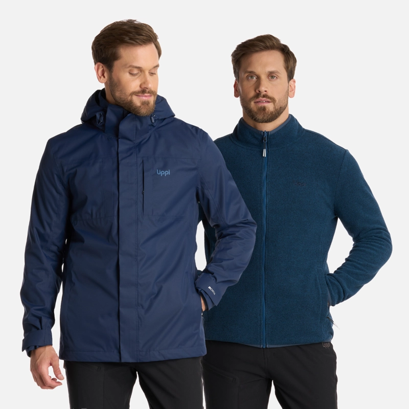 LIPPI CHAQUETA HOMBRE TRES CRUCES FUSION-3 HOODY JACKET AZUL MARINO LIPPI