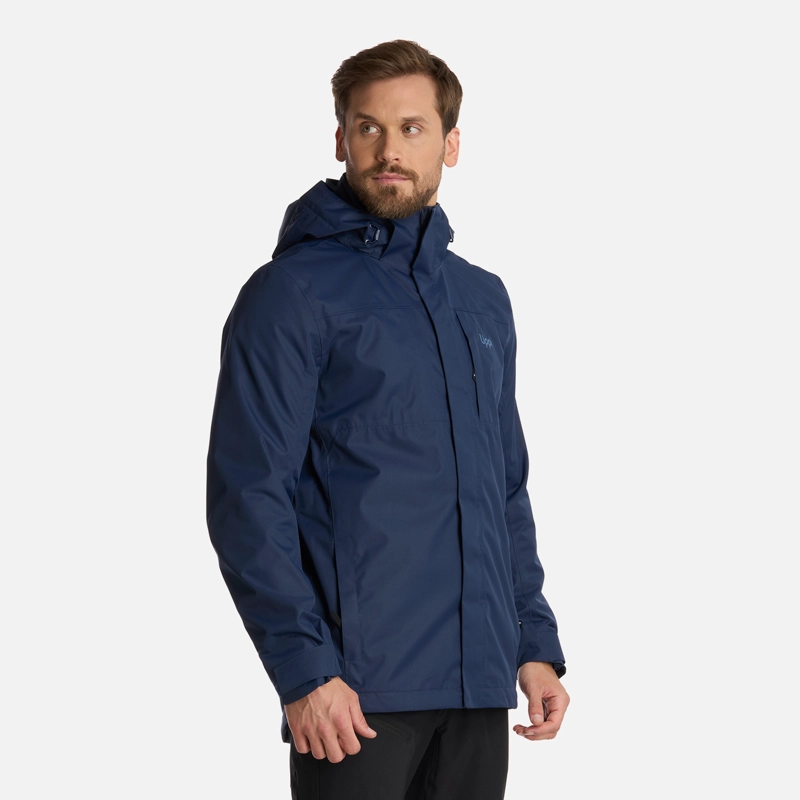 CHAQUETA HOMBRE TRES CRUCES FUSION-3 HOODY JACKET AZUL MARINO LIPPI - 2