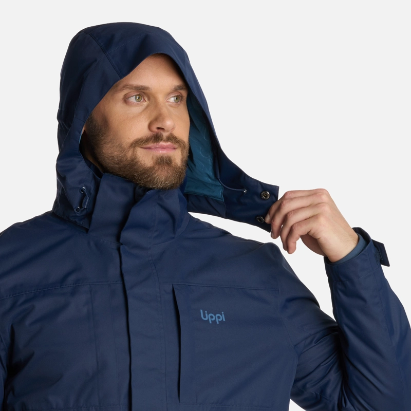 CHAQUETA HOMBRE TRES CRUCES FUSION-3 HOODY JACKET AZUL MARINO LIPPI - 4