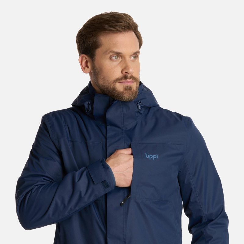 CHAQUETA HOMBRE TRES CRUCES FUSION-3 HOODY JACKET AZUL MARINO LIPPI - 5