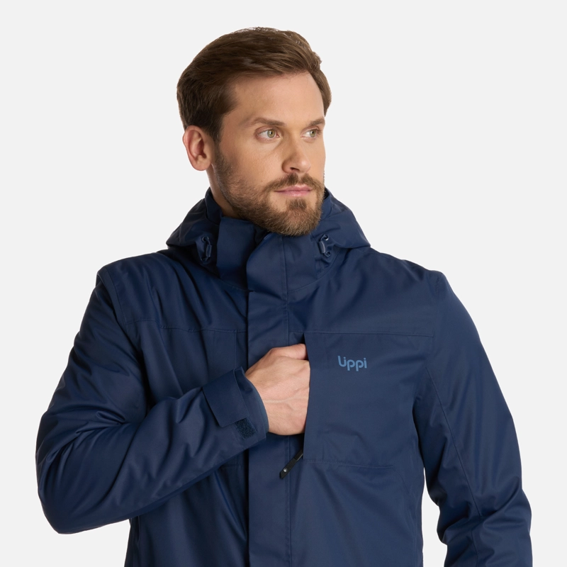 CHAQUETA HOMBRE TRES CRUCES FUSION-3 HOODY JACKET AZUL MARINO LIPPI - 5