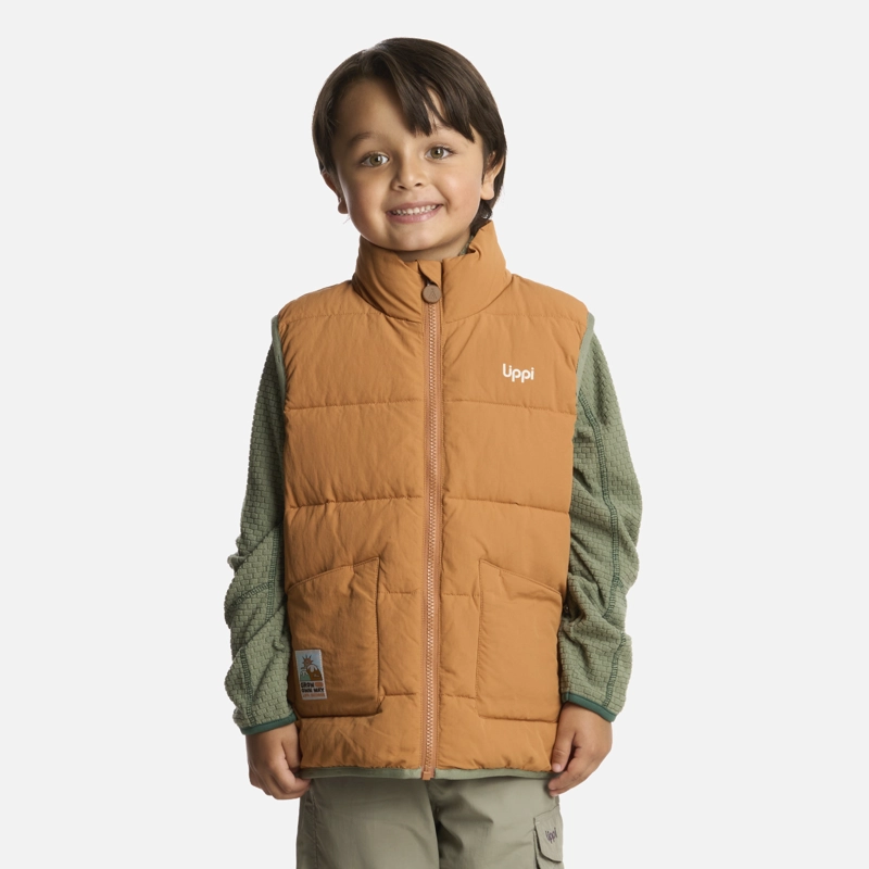 CHAQUETA NIÑO KINGFISHER STEAM-PRO VEST JACKET CAMEL LIPPI - 1