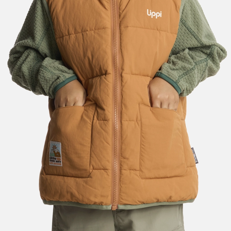 CHAQUETA NIÑO KINGFISHER STEAM-PRO VEST JACKET CAMEL LIPPI - 4