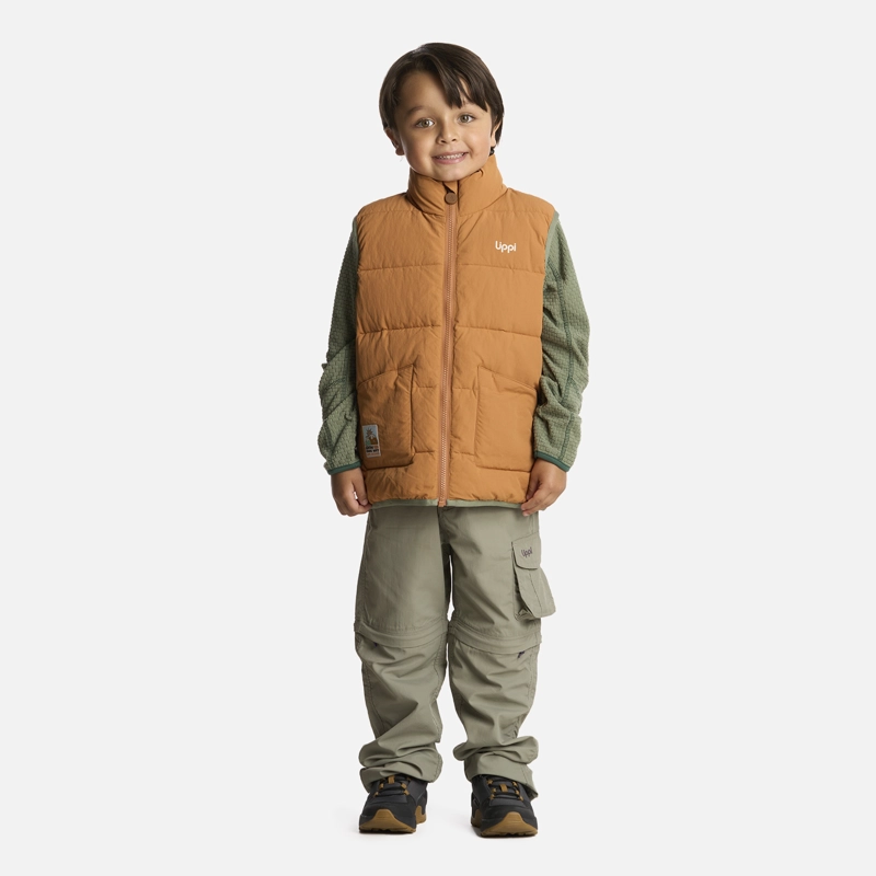 CHAQUETA NIÑO KINGFISHER STEAM-PRO VEST JACKET CAMEL LIPPI - 5