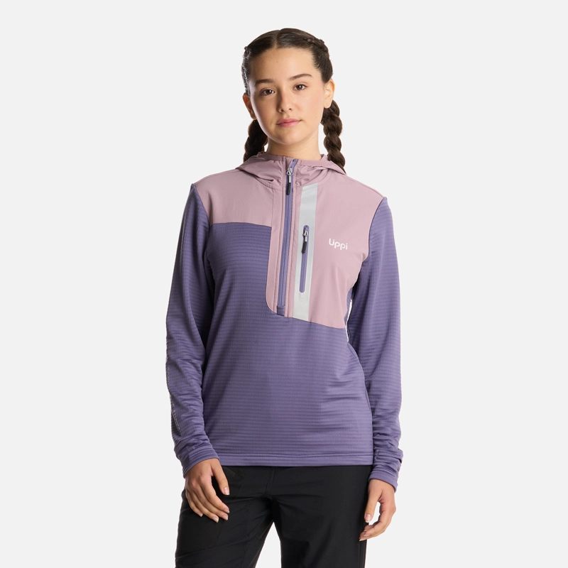 POLERON TEEN GIRL KAROVA 14 ZIP HOODY VIOLETA LIPPI I25 - 1