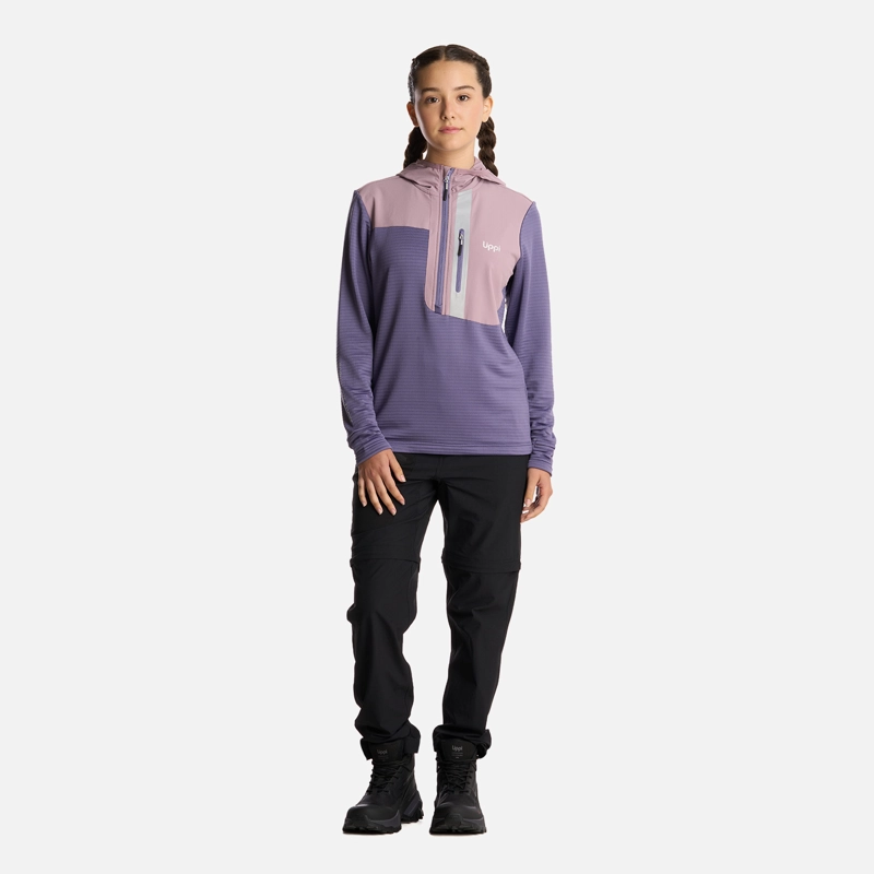 POLERON TEEN GIRL KAROVA 14 ZIP HOODY VIOLETA LIPPI I25 - 6