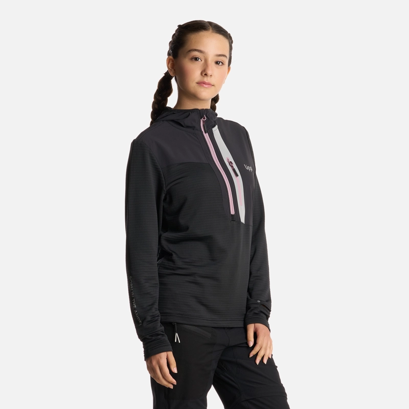 POLERON TEEN GIRL KAROVA 14 ZIP HOODY NEGRO LIPPI - 2