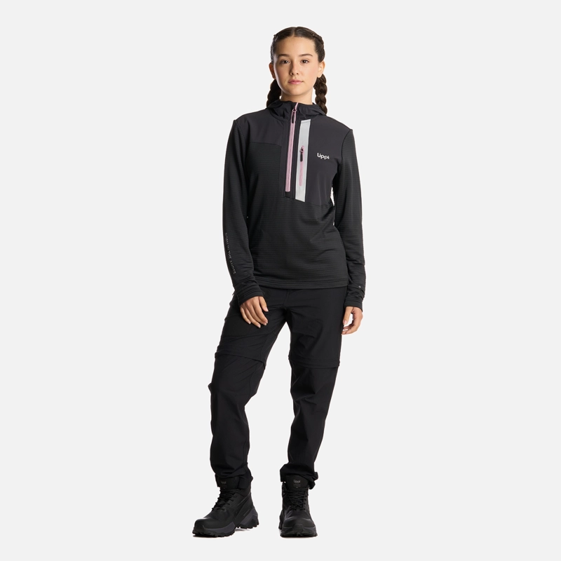 POLERON TEEN GIRL KAROVA 14 ZIP HOODY NEGRO LIPPI - 6