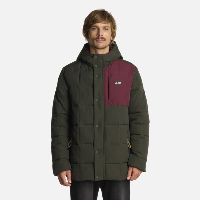 CHAQUETA HOMBRE AISLADO VERDE MILITAR HAKA HONU - 1