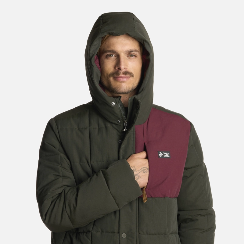 CHAQUETA HOMBRE AISLADO VERDE MILITAR HAKA HONU - 4
