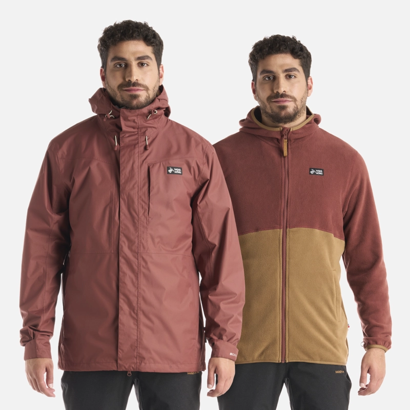 CHAQUETA HOMBRE CORTEZA VINO HAKA HONU - 1