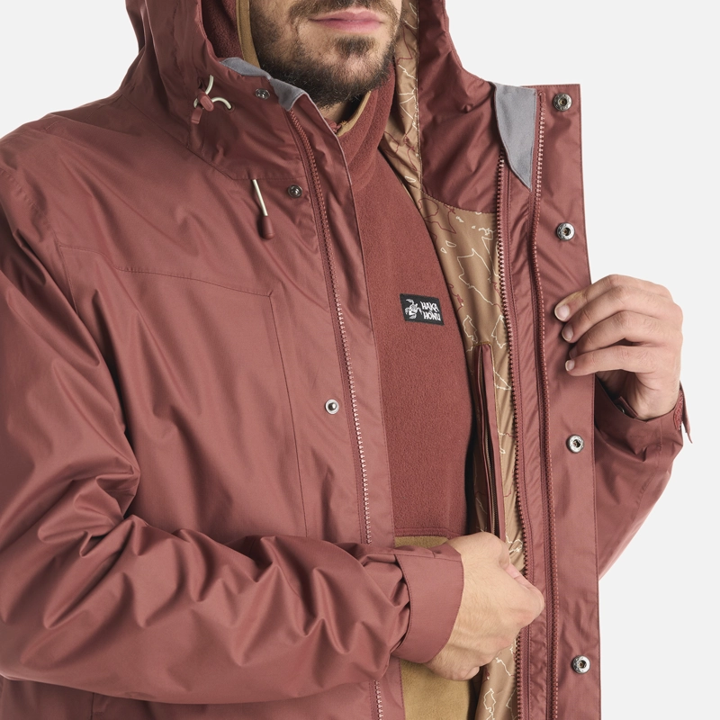 CHAQUETA HOMBRE CORTEZA VINO HAKA HONU - 7
