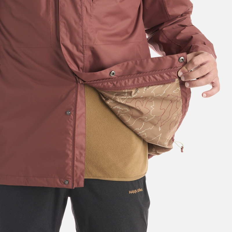 CHAQUETA HOMBRE CORTEZA VINO HAKA HONU - 8