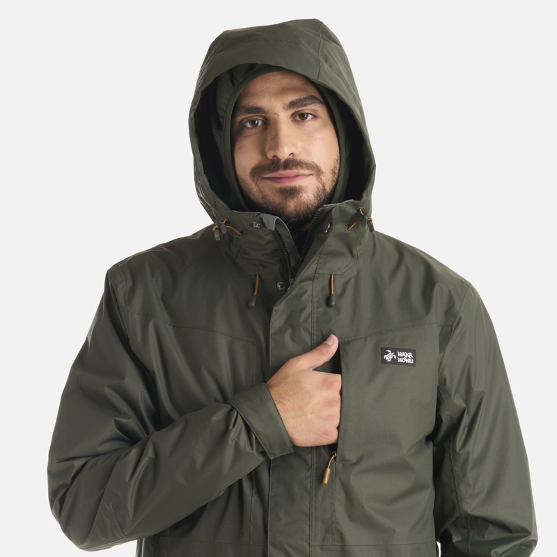 CHAQUETA HOMBRE CORTEZA VERDE MILITAR HAKA HONU - 5