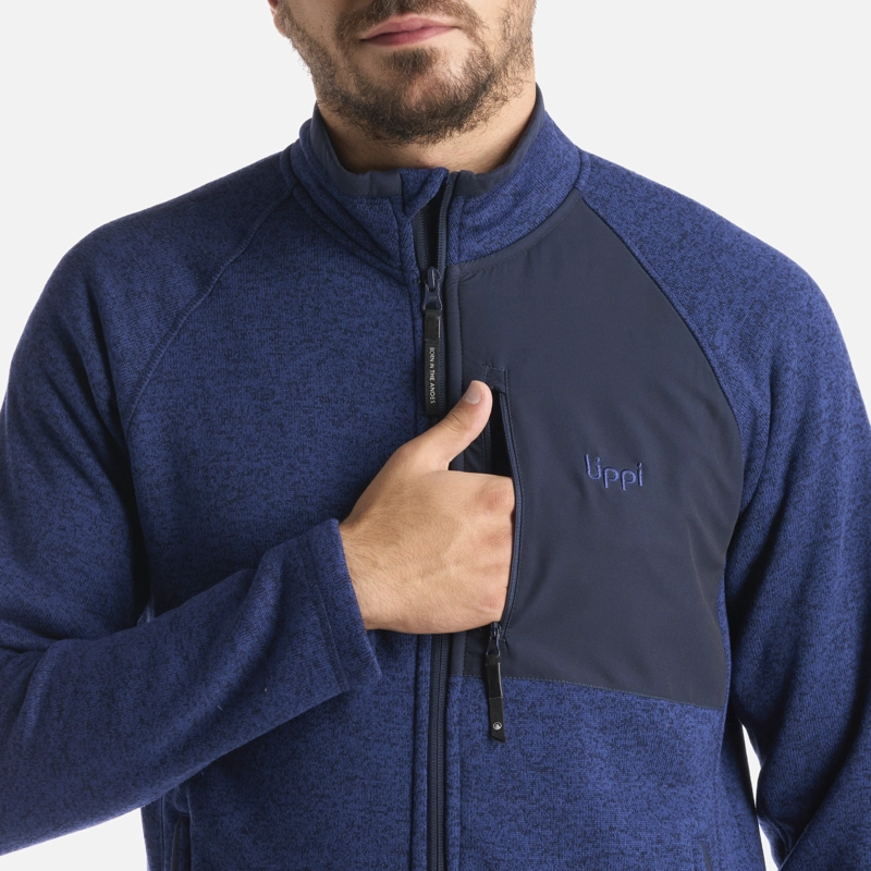 POLAR HOMBRE CORONADO BLENDPRO MELANGE AZUL MARINO LIPPI I25 - 4