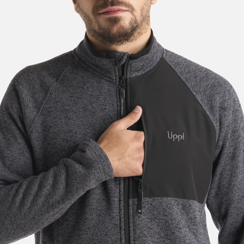 POLAR HOMBRE CORONADO BLEND-PRO JACKET MELANGE NEGRO LIPPI - 4