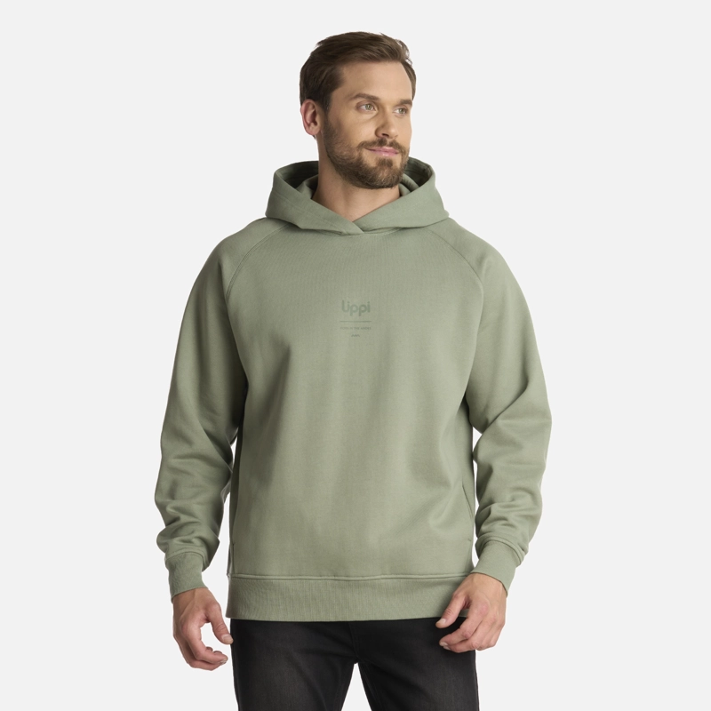 POLERON HOMBRE ULMO HOODY SWEATSHIRT JADE OSCURO LIPPI - 1