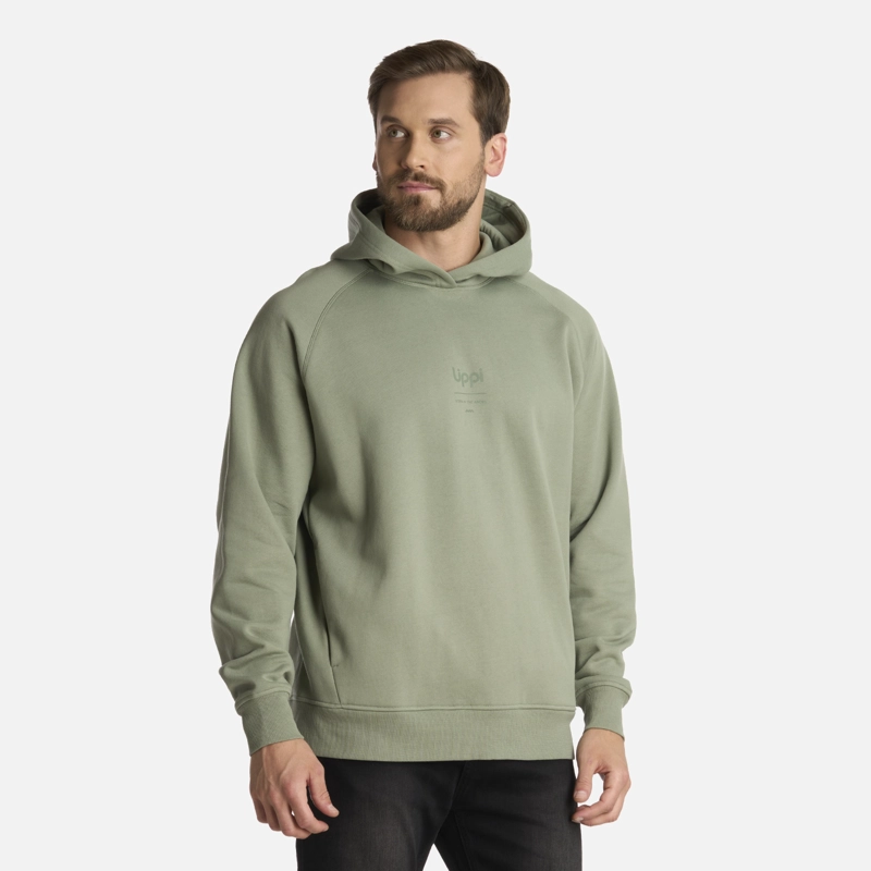 POLERON HOMBRE ULMO HOODY SWEATSHIRT JADE OSCURO LIPPI - 2