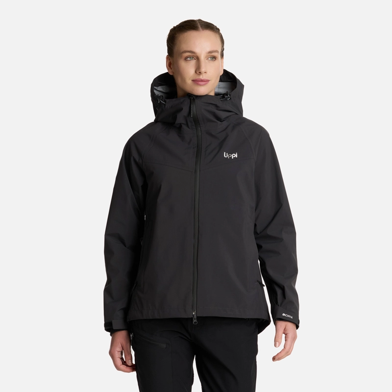 CHAQUETA MUJER ALPINE B-DRY HOODY JACKET NEGRO LIPPI I25 - 1