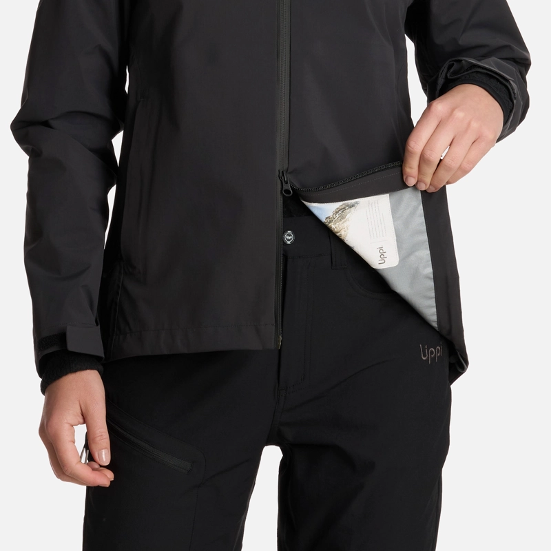 CHAQUETA MUJER ALPINE B-DRY HOODY JACKET NEGRO LIPPI I25 - 8