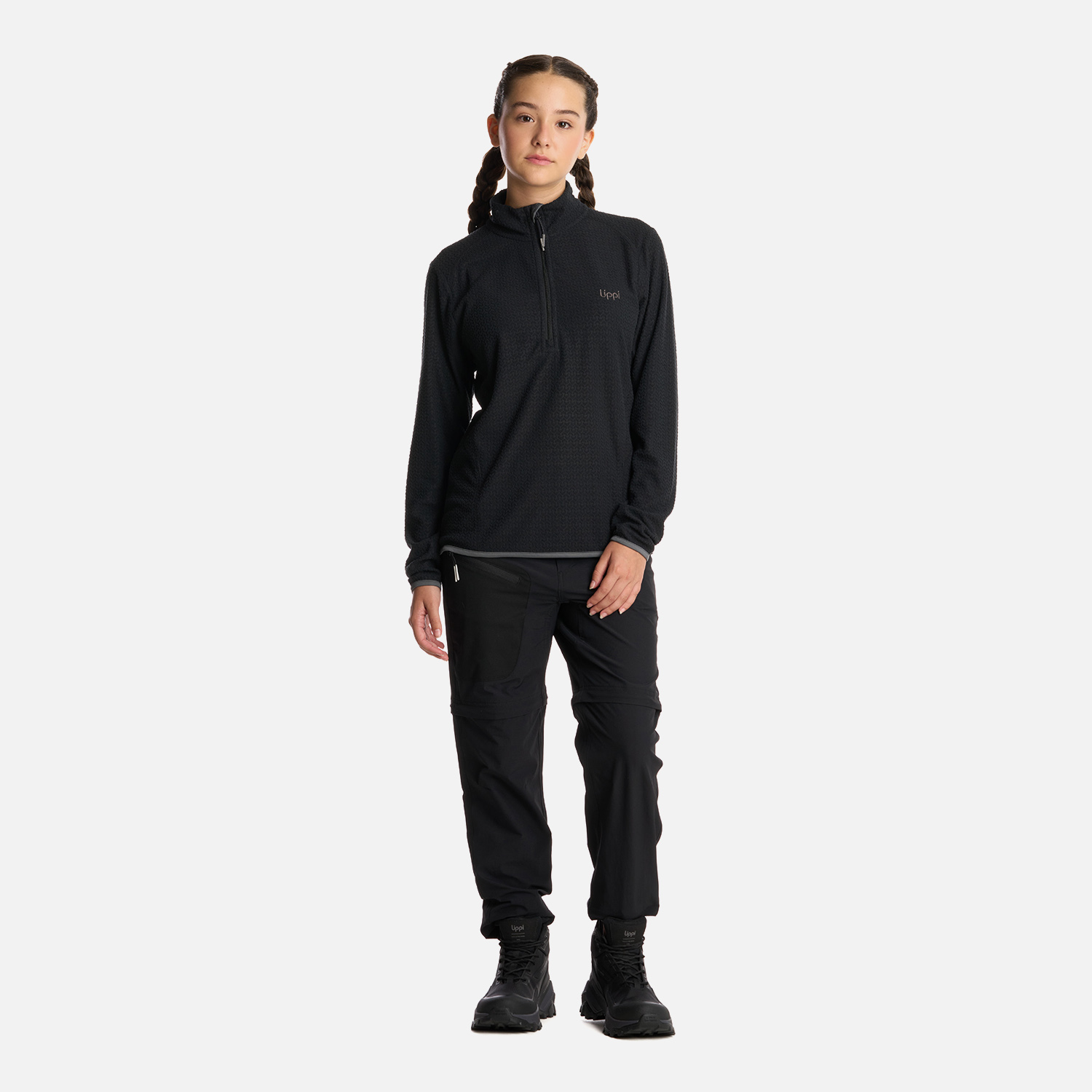 PANTALON TEEN GIRL LENNOX Q-DRY MIX-2 PANTS NEGRO LIPPI I25 - 6