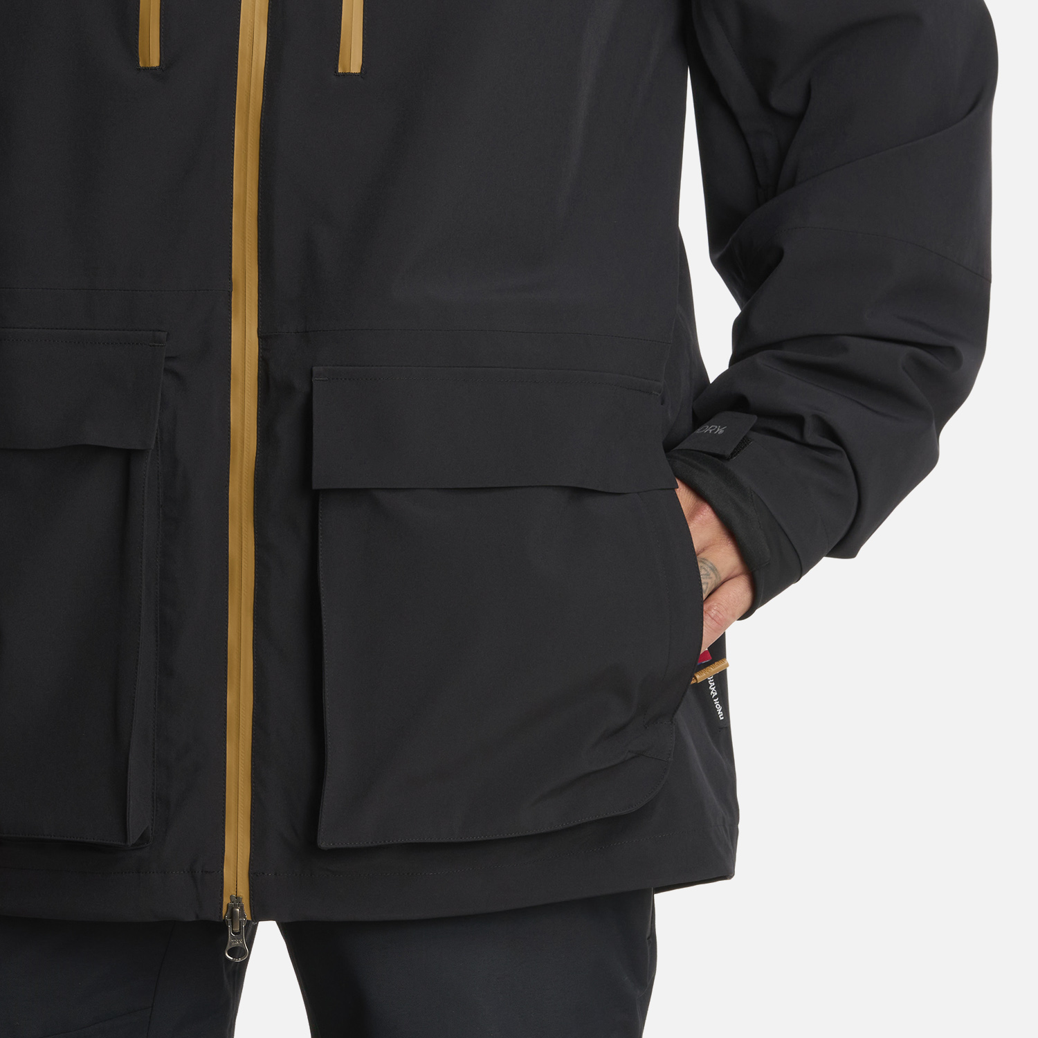CHAQUETA HOMBRE VIENTO EN COLOR BLANCO EN COLOR NEGRO HAKA HONU I25 - 9