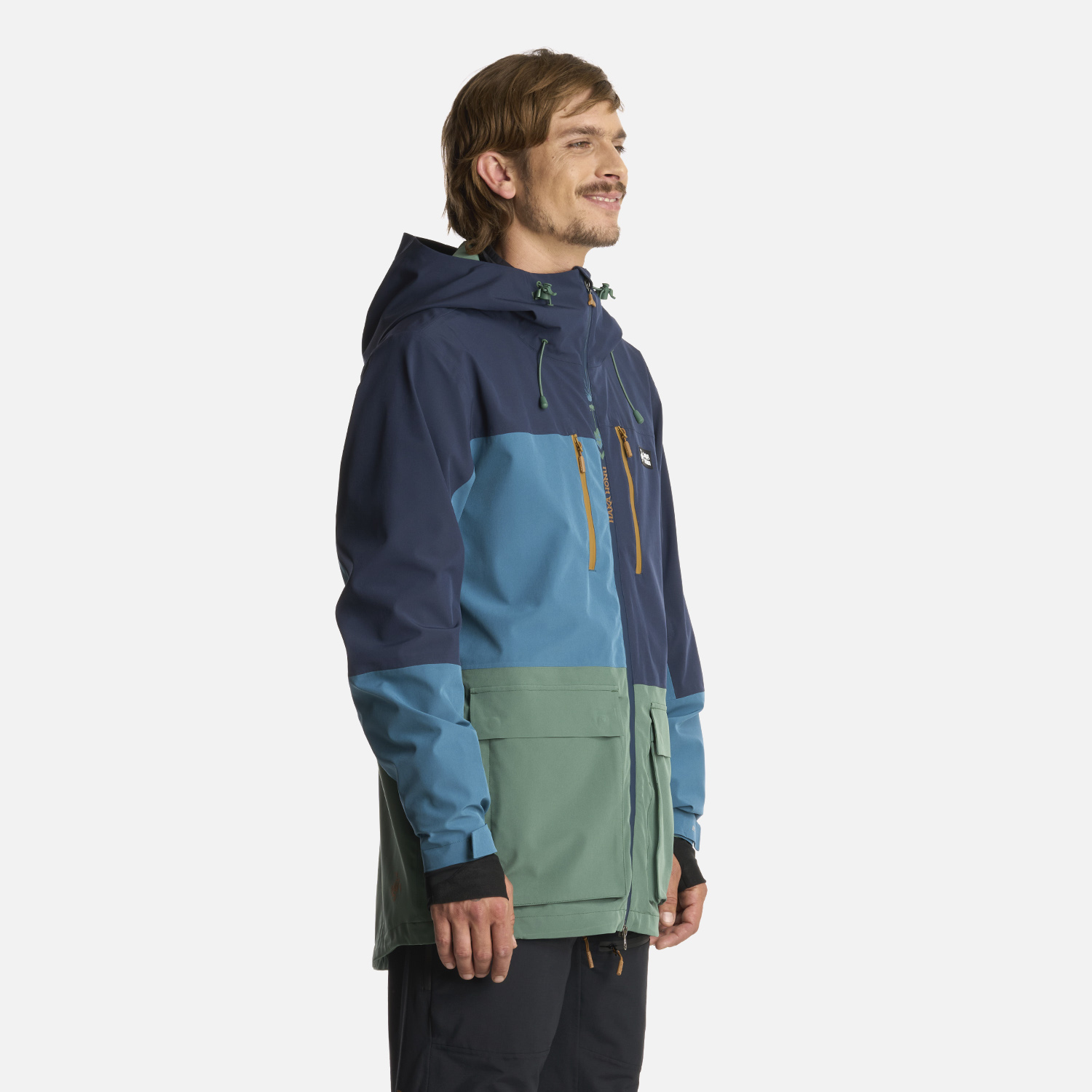 CHAQUETA HOMBRE VIENTO EN COLOR BLANCO AZUL NOCHE HAKA HONU I25 - 2