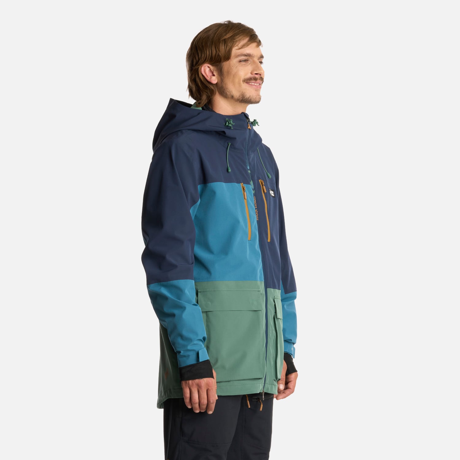 CHAQUETA HOMBRE VIENTO EN COLOR BLANCO AZUL NOCHE HAKA HONU I25 - 2